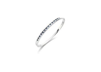 White Gold Plated | CZ Studded Bangles